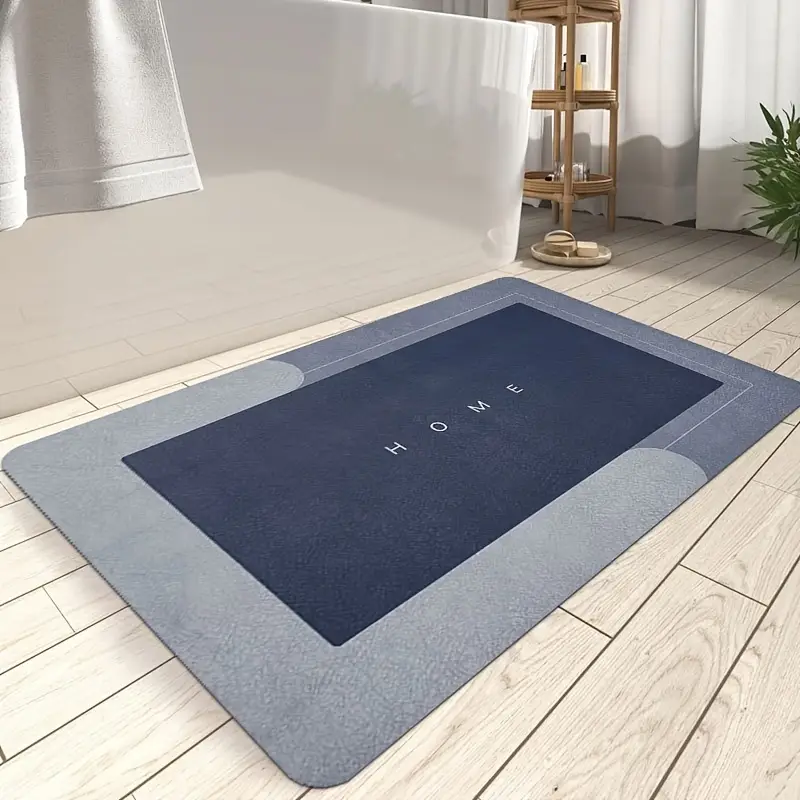 1pc super absorbent diatomaceous earth bathroom mats - quick-drying, non-slip floor mats, mats, ideal for bathroom, carpets, and bathroom door mats, water absorption Product details 1
