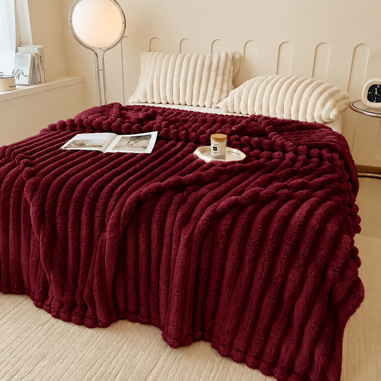 TEMU Warm And Cozy Multifunctional Pull-tab Blanket, Suitable For , Machine Washable, Ideal For , The Office, Outdoor Camping, And As A Sofa Nap