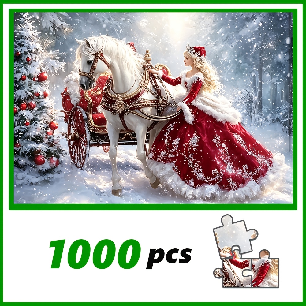 TEMU 500pcs/1000pcs Adult Jigsaw Puzzle, Large Puzzle Gift For Family Interaction, Diy Puzzle For Home Decor, High-quality Family Fun Puzzle Designed