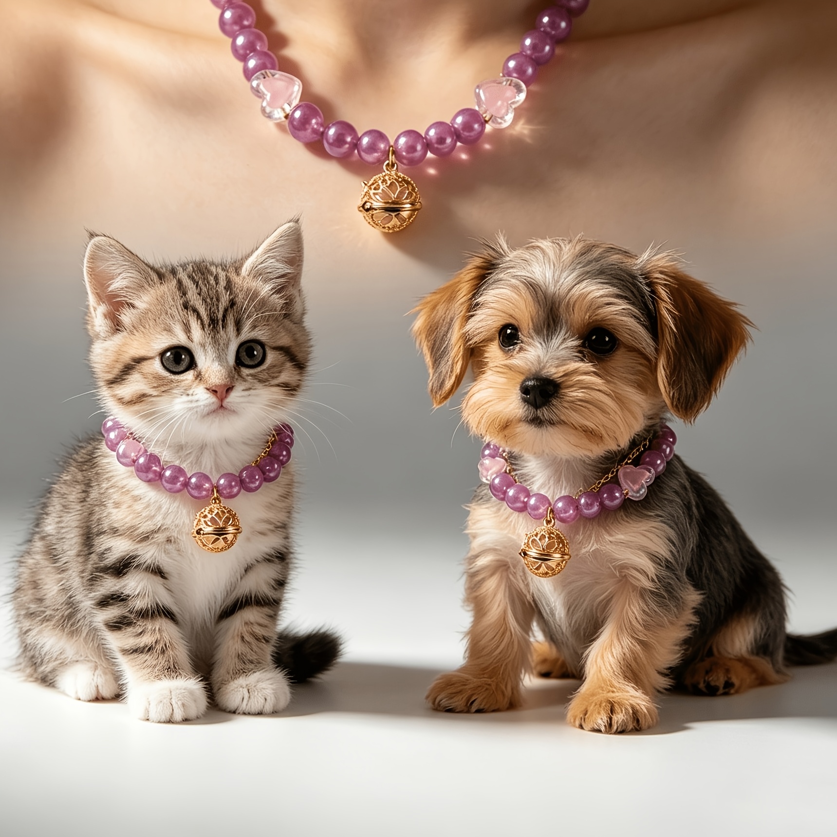 pearl cat collars sold on Temu United States