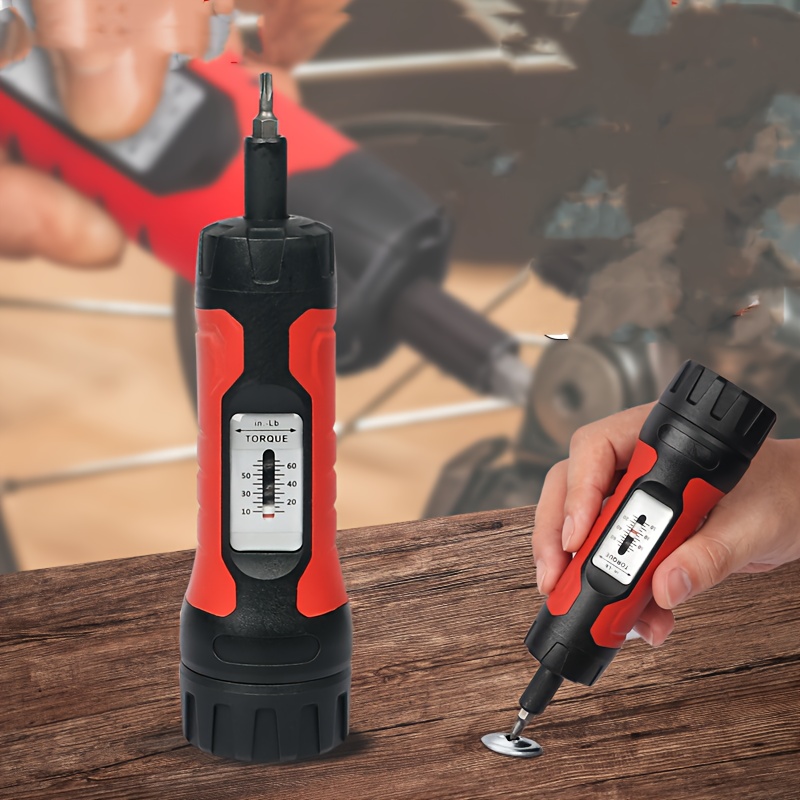 

Adjustable 10-65in.lb Manual Torque Screwdriver With Hex Head - Metal, No Power Needed, For Bicycle & Window Repairs