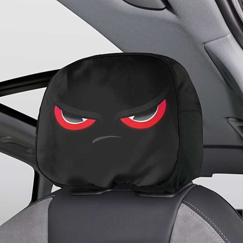 

1pc Vibrant Red- Headrest Cover - Soft Polyester, Stylish With Red Accents, For & Support, Fits Most Cars, Car Seat Cover