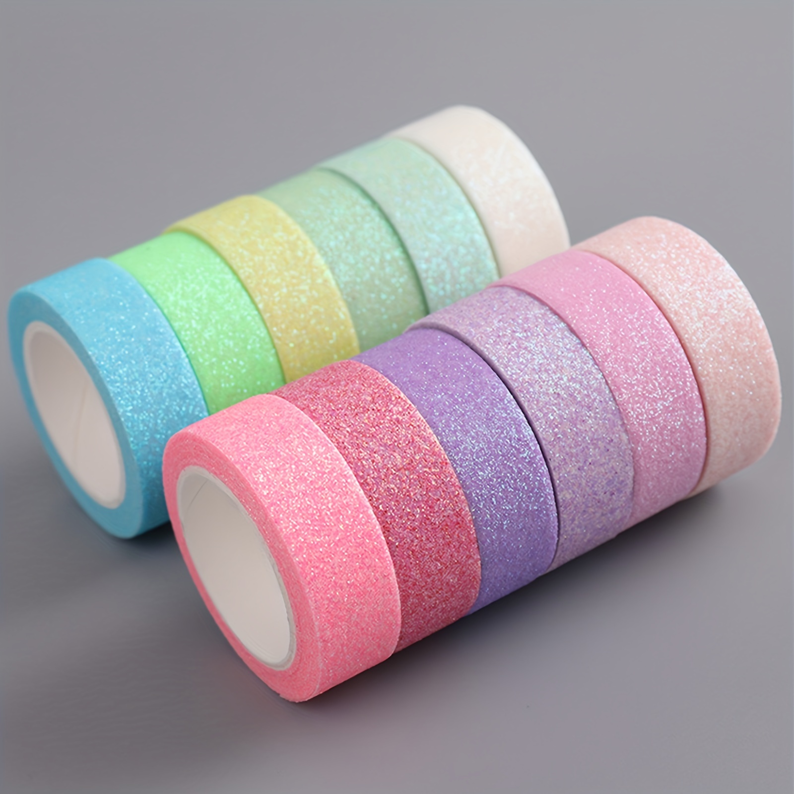 

15mm12 Color Basic Candy Color Diy Glitter Paper Tape