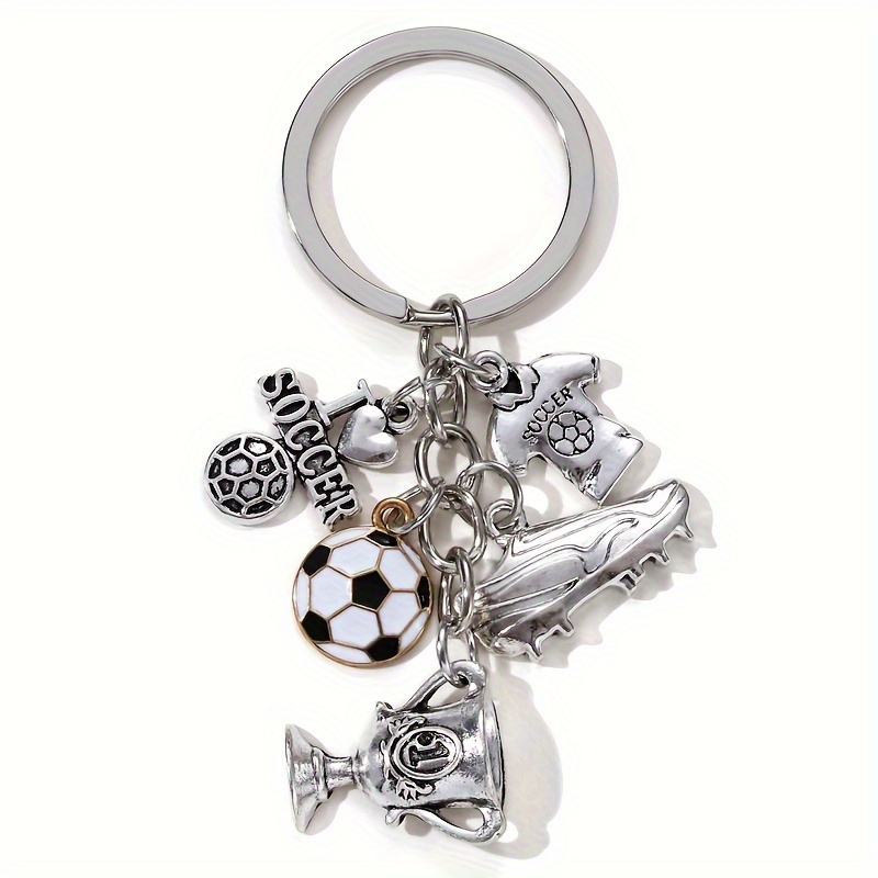 1pc European Cup Football Trophy Alloy Keychain