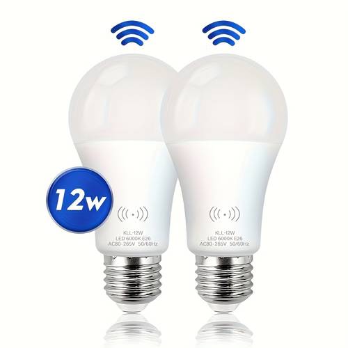 pir motion sensor light bulbs 12 watt equivalent e26 motion activated dusk to dawn security bulb outdoor indoor for front door porch garage basement hallway closet 1 pack