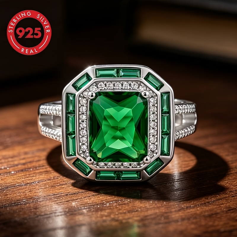 Image of A S925 Silver Women's Ring Combined With Zirconia Ring, Luxurious Yet Easy. A Perfect Gift For Ladies, Suitable For Daily Wear, And Ideal For And Relatives
