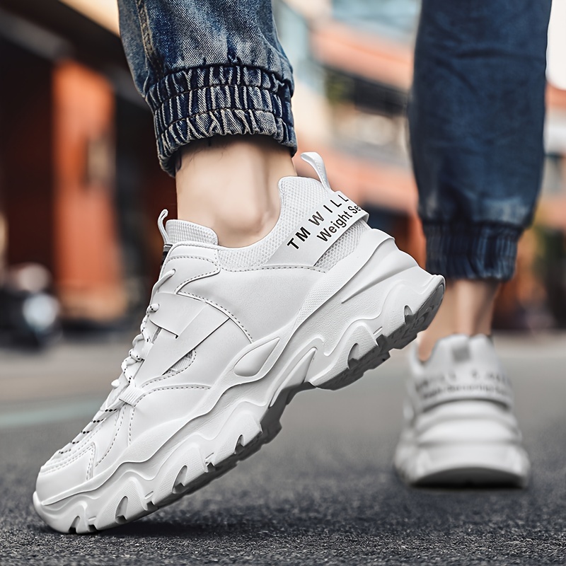 mens non slip lace breathable platform shoes outdoor Temu Saudi