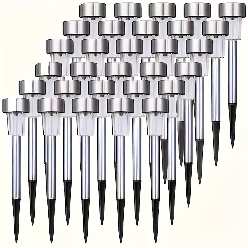 TEMU Stainless Steel Led Solar Lights Are Durable Outdoors And Suitable For Lighting Courtyards, Lawns, Trails And . Have Garden And Terrace