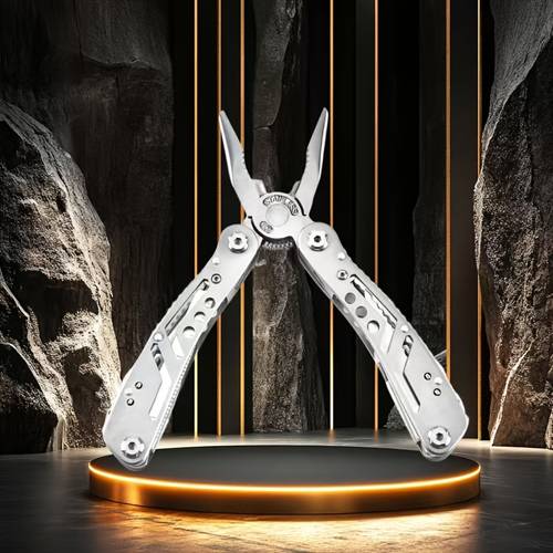 1 function pointed nose pliers folding multi tool for home repairs built in functions a ruler screwdriver bit can opener saw steel file suitable for home vehicle camping and diy repairs
