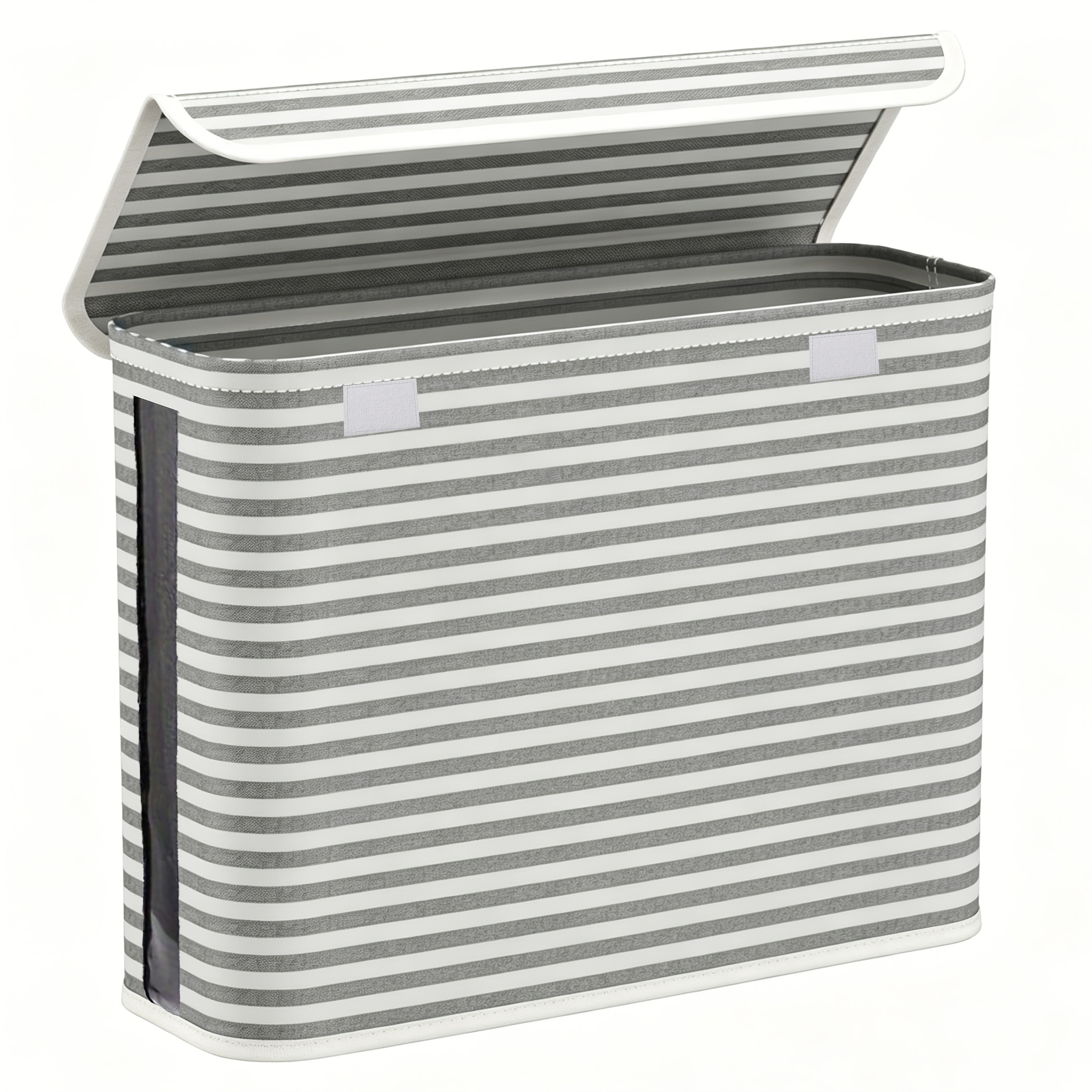 TEMU Ideal Transparent 24l Toilet Paper Storage Box, Storage Bin, Laundry Basket, Foldable, With Side-view Pvc, Large Capacity, A For Home Storage,