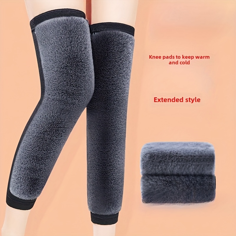 

Smconcern Fleece-lined Knee Pads, Unisex Knee Protection Sleeve, Retaining, Daily Use, With Extended Coverage For Elderly, Cold Weather, For Thanksgiving, Christmas, Halloween, New Year