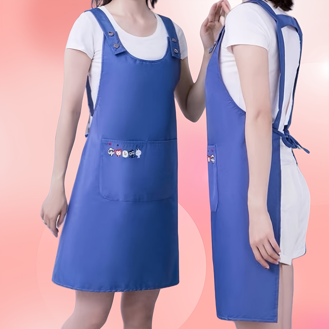 

Versatile Waterproof & Oil-resistant Apron With Adjustable Straps And Pockets - Perfect For Cooking, Bbqs, Gardening, Coffee Shops & More