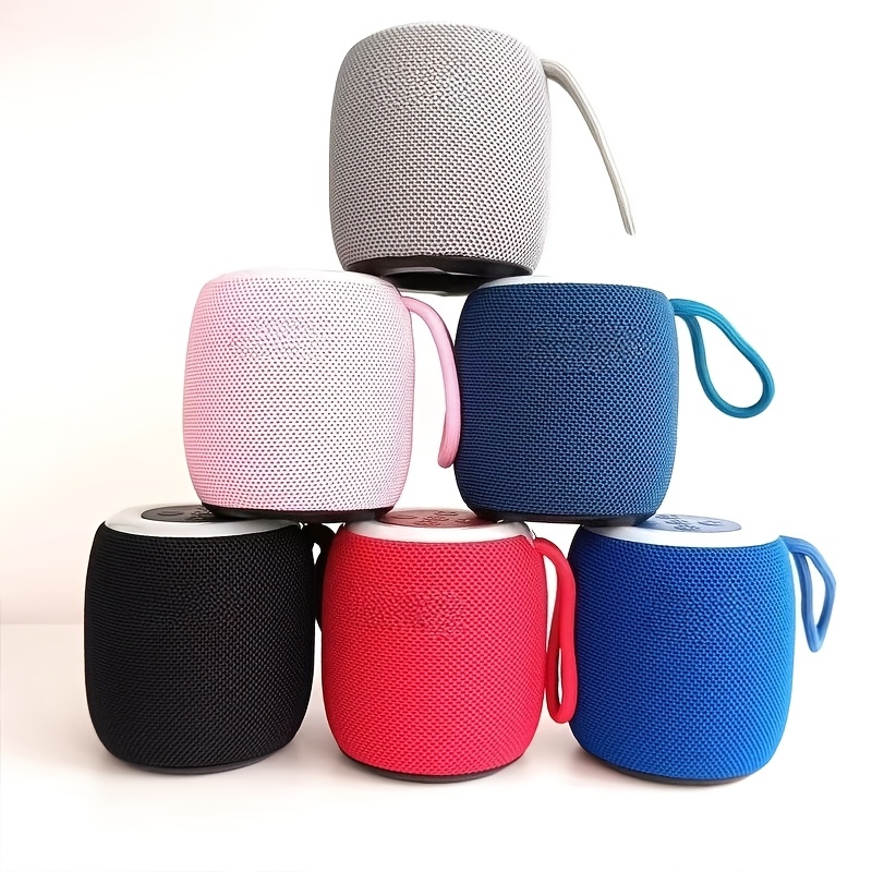 Altavoz Bluetooth Pequeño con Subwoofer, Gran Volumen, Portátil para Hogar, Exteriores y Coche, Mini Altavoz