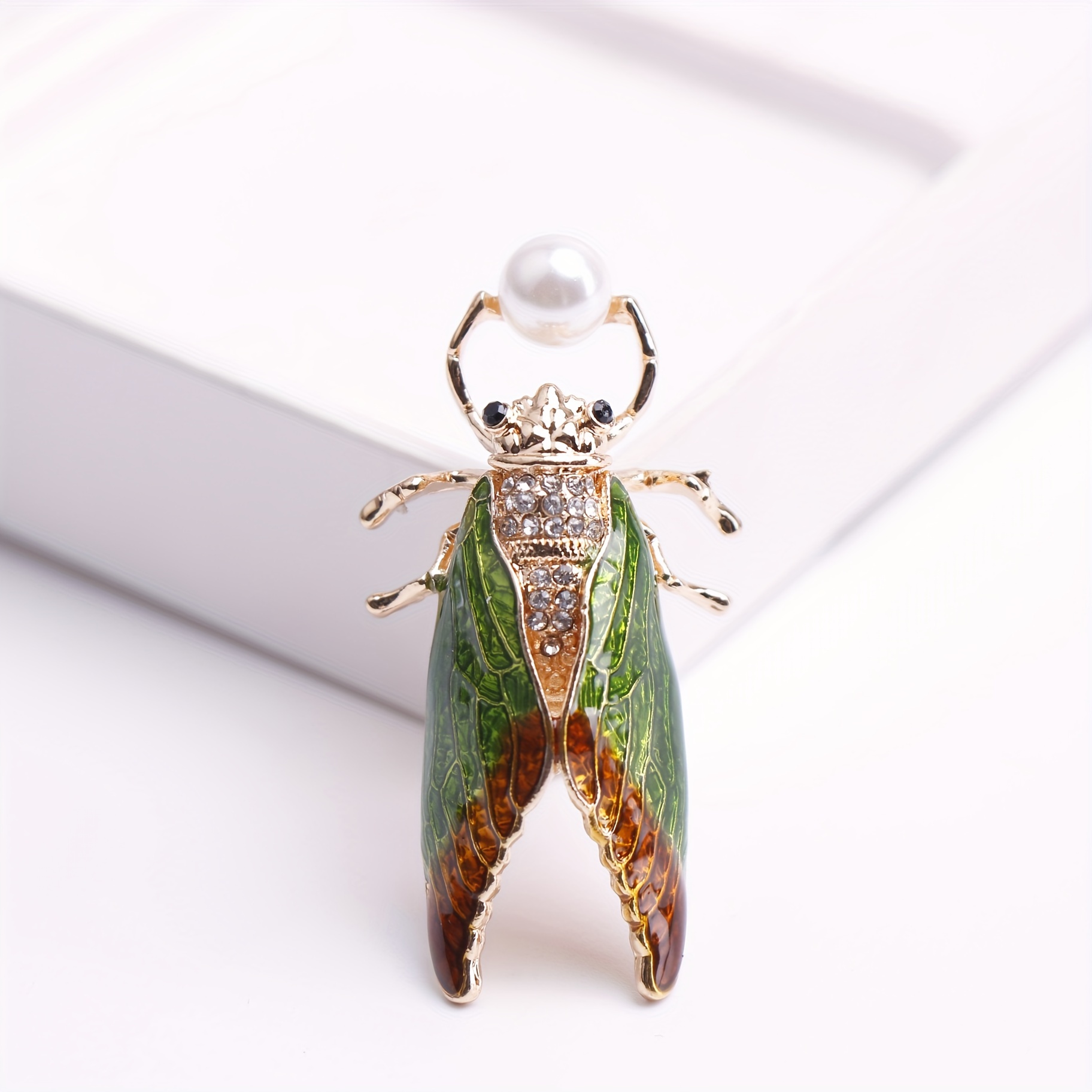 TEMU Insects Cicada Brooch, Cardigan Coat Brooches, Unisex Accessories, Fashion Pin Brooches Suitable For Men And Women.
