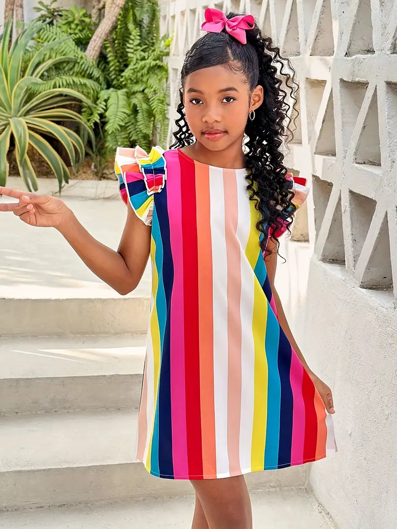 colorful striped dress short Sasha Multi Stripe Short Dress | Women's Clothing