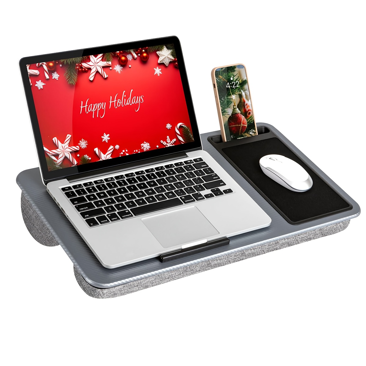 TEMU Table de chevets multifonctionnelle avec tapis de souris et support de téléphone, support pour ordinateur portable, idéal , , les étudiants, le