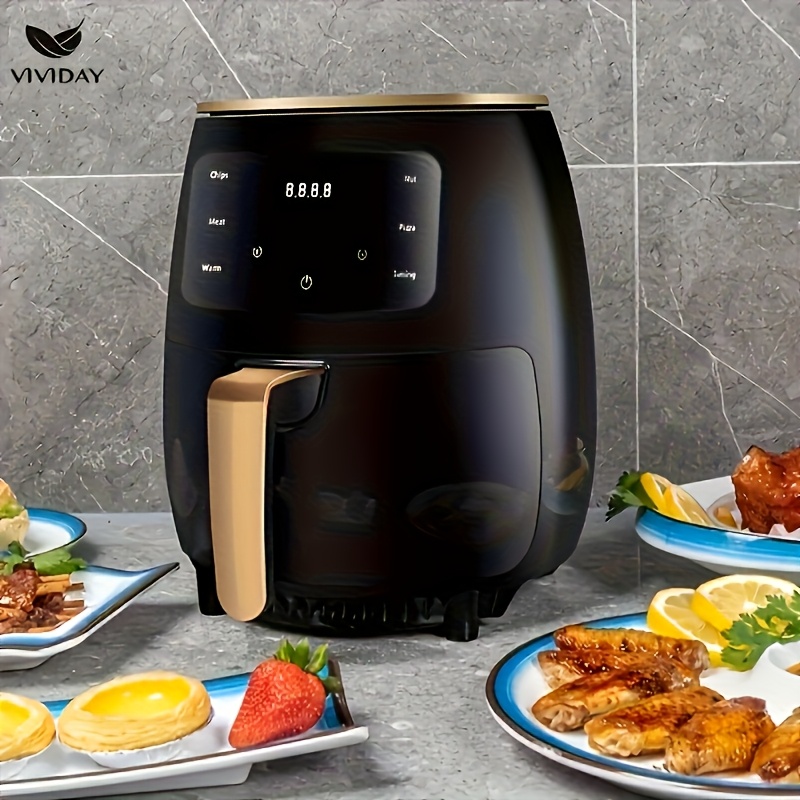   4 5l air fryer 6 in 1 multi function   cooker with smart touchscreen 1400w eu south africa plug adapter 220 240v for   cooking sleek   durable kitchenware
