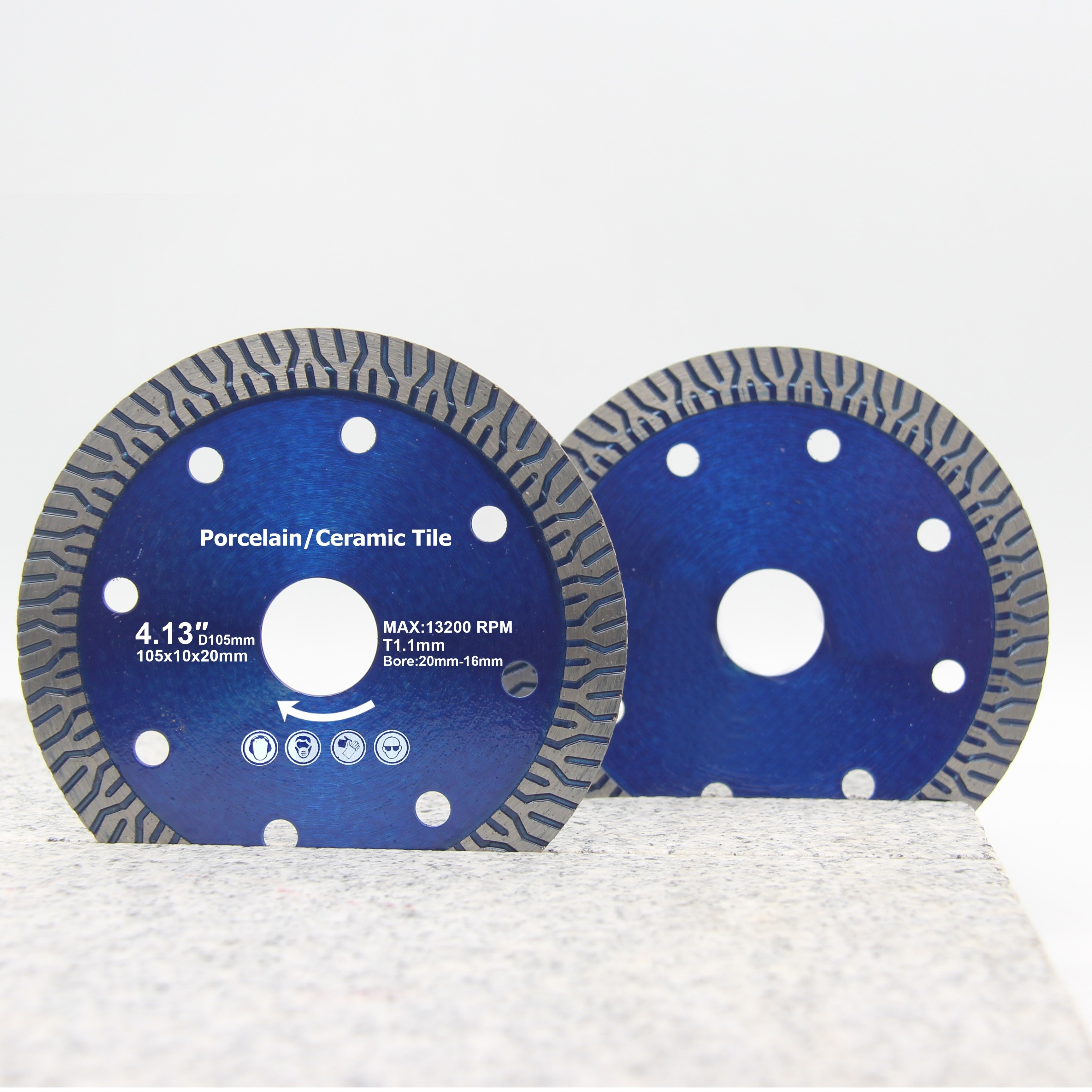 

4.13" Diamond Tile Blade Porcelain Saw Blade For Cutting Porcelain Tile Marbles Diamond Super Thin Diamond Ceramic Cutting Disc(1pc/5pcs)