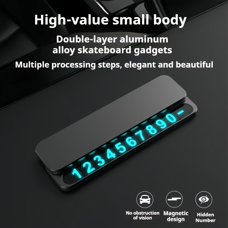Luminous Auto Temporäre Parkkarte, Auto Telefonnum Produktbild-Vorschau 3