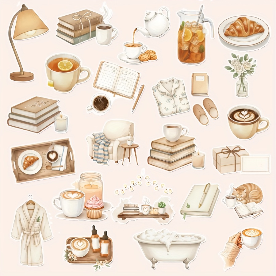 1 Set, Healthy Home Theme Stickers, Love Friendship Stickers, Sticker Sheets, Stickers, Handmade Craft, Journal Stickers