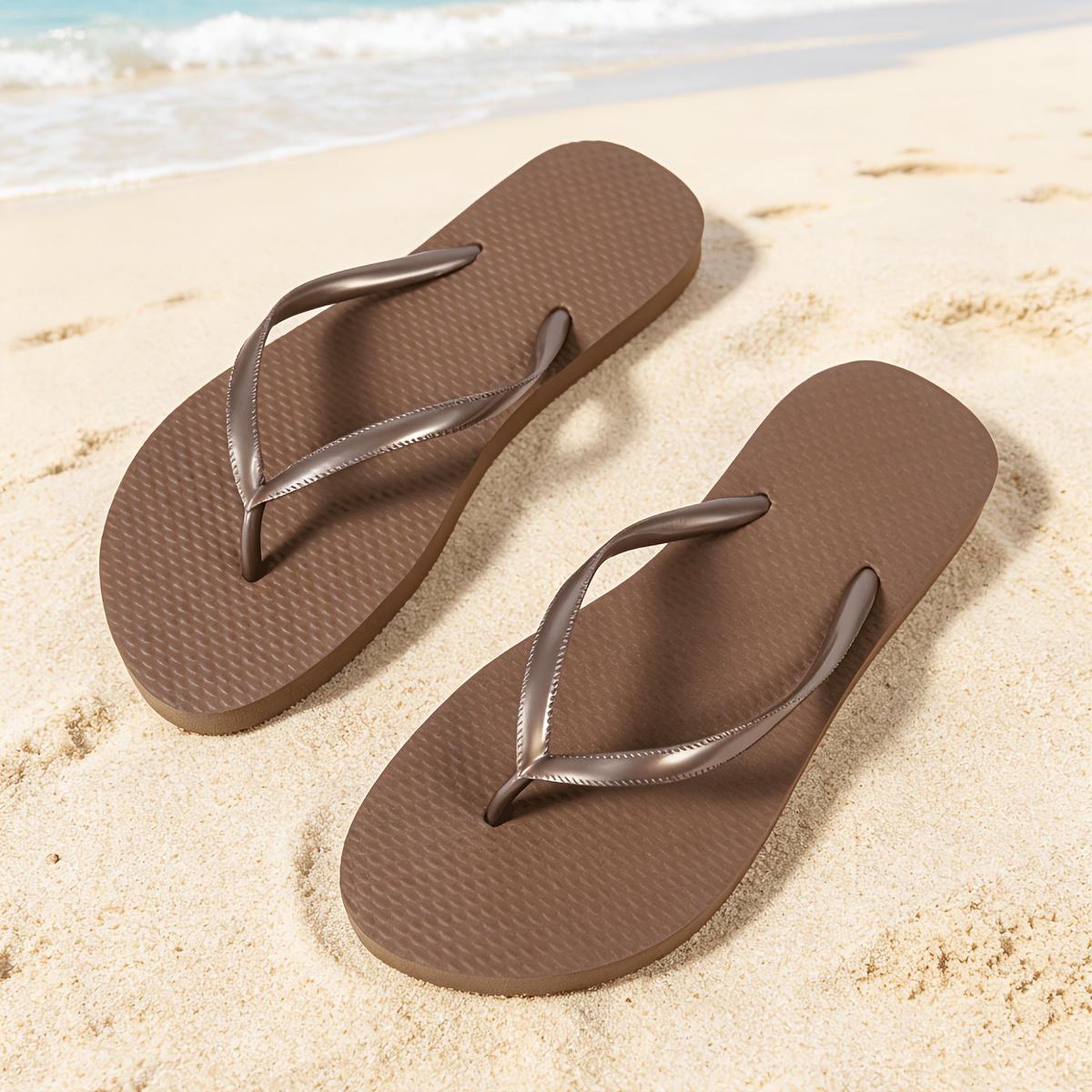 Women's Flip-flops, Indoor Outdoor Easy Solid Color Slides, Lightweight Casual , Outdoor Leisure Hiking, Beach, Road, Street, Multi-scene Women's Flip-flops, And Optional, Women Shoes