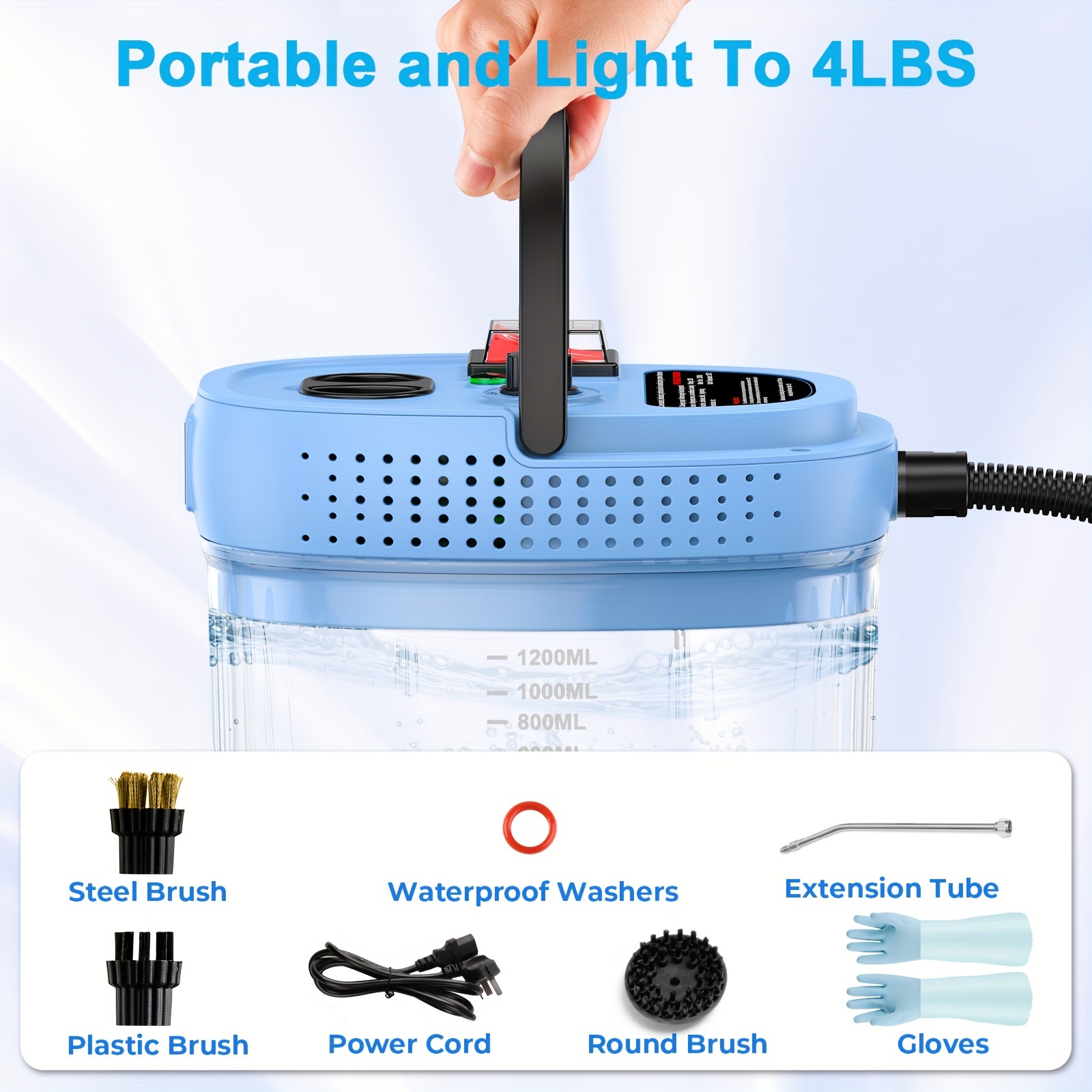 

Portable Handheld Steam Cleaner