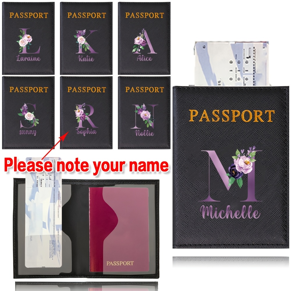 étui Passeport Housse Passeport Personnalisable Rolianse - Cuir, Protection élégante Pour Voyage Pochette Passeport Voyage