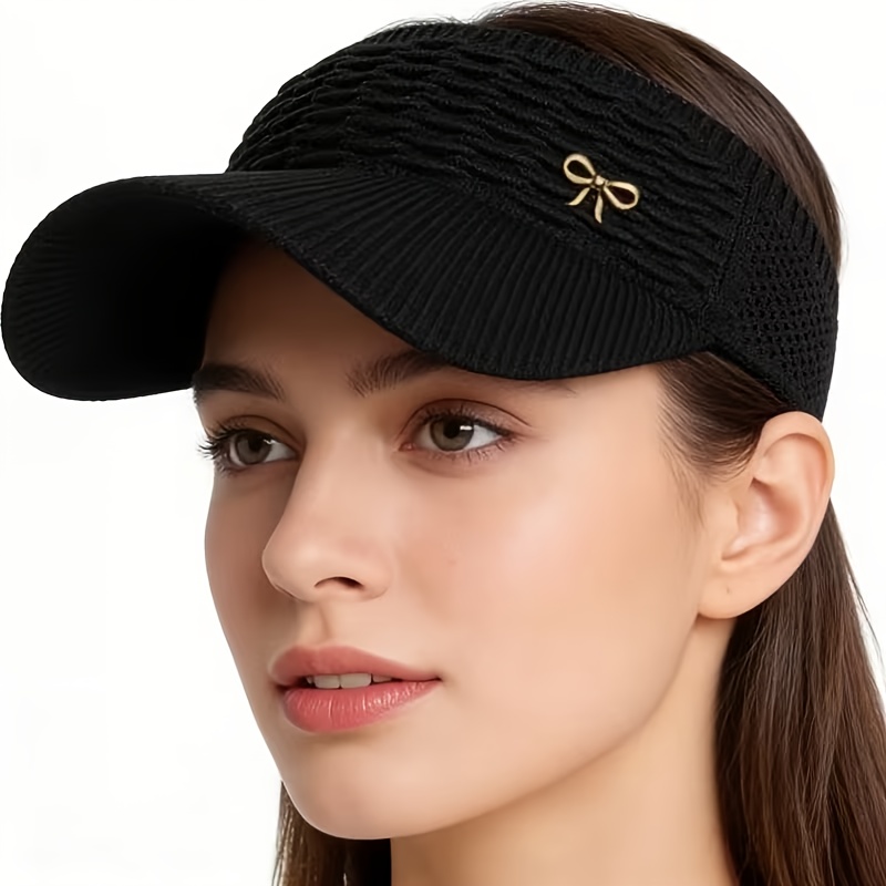 TEMU Available In 6 Colors Unisex, Lightweight 2.47 Ounce Design, 2026 Upgraded Version, Bow Logo, Comfortable And Breathable Women's Sun Hat - Water
