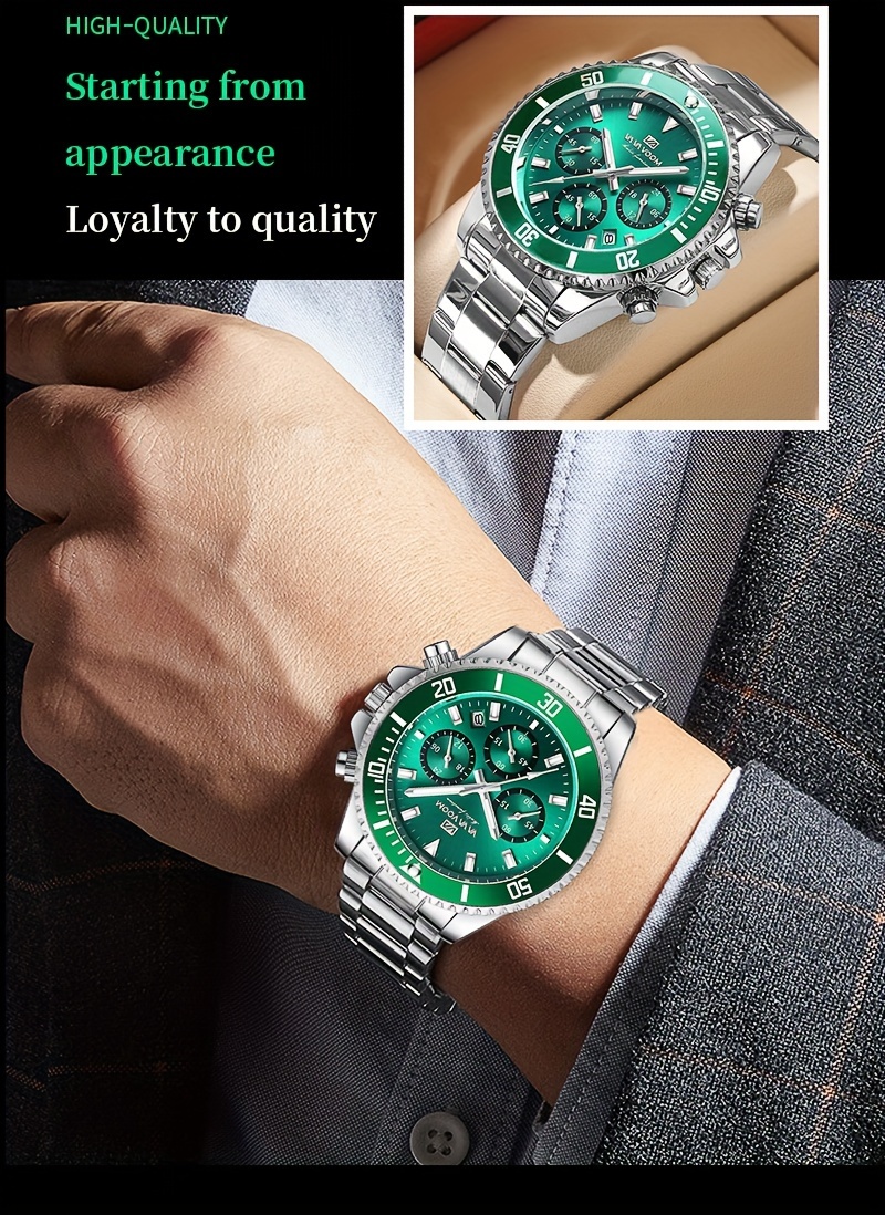 colorful sports watch with 3d large dial and multifunctional timing stainless steel strap suitable for daily casual   outdoor sports and other occasions to wear a gift details 5