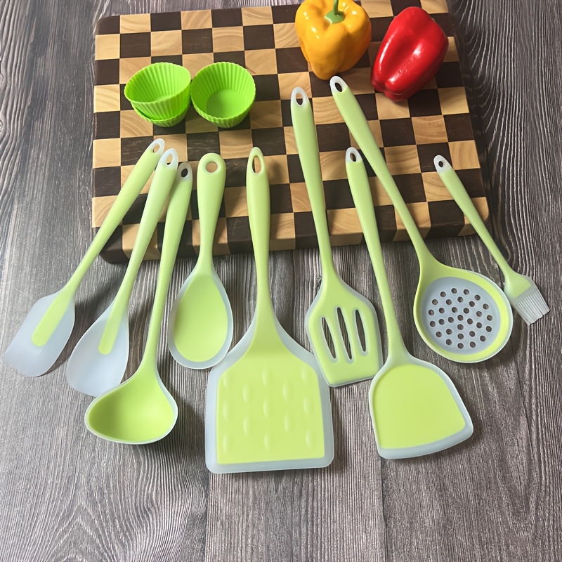 46pcs silicone kitchen utensil set non stick cookware safe ideal for cooking baking grilling with spatulas spoons scrapers for christmas halloween hanukkah thanksgiving graduation details 9