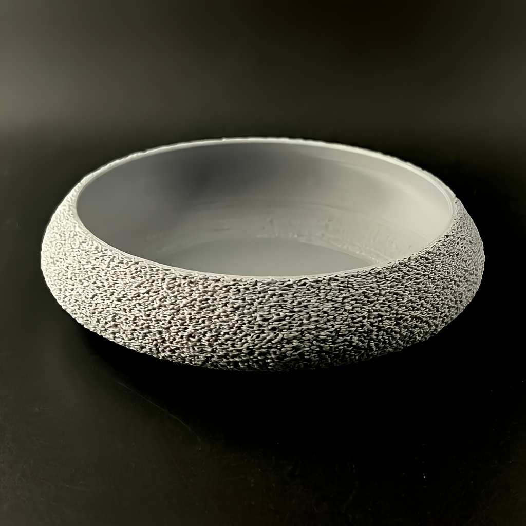 TEMU Vassoio portagioie diffusore con texture grossolana retr簷 di seconda , piastra portaoggetti per ornamenti con texture rocciosa marmorizzata,