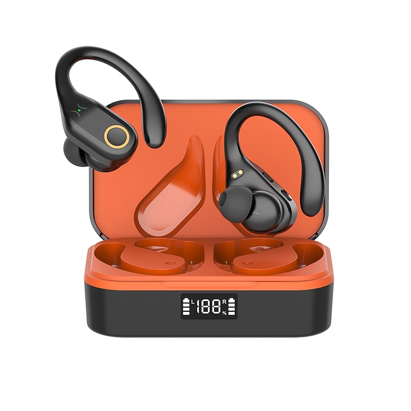 TEMU Pavun Wireless Earbuds Bluetooth Headphones 30hrs Ear Buds Power Display With Noise Canceling Mic Headsets For Sports/workout/running