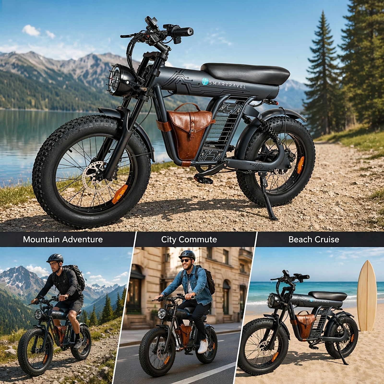20 fat tire electric bike for adults 749w   motor 48v 25ah removable battery 19   aluminum frame with phone holder   terrain   e bike for city commuting beach riding outdoor travel perfect easter gift for men women Product details 6