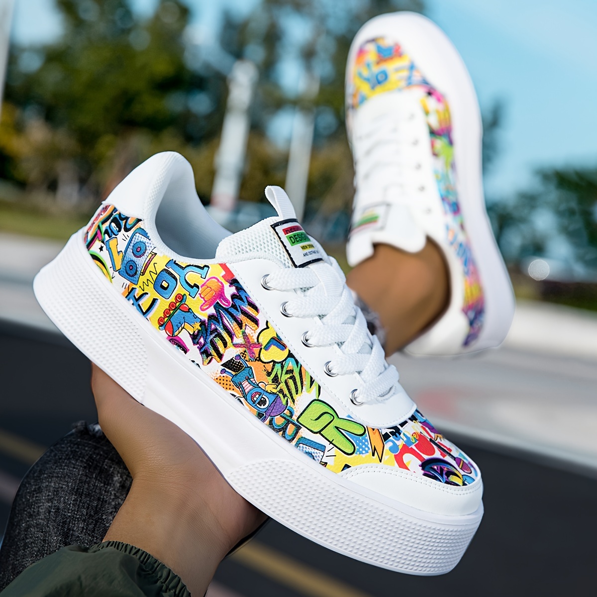 非売品 清水玲子 COLORFUL PICTURES colorful sneakers sold on Temu United States