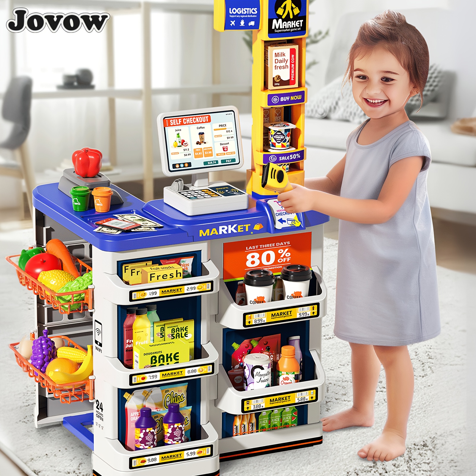 supermarket play set sold on Temu United States