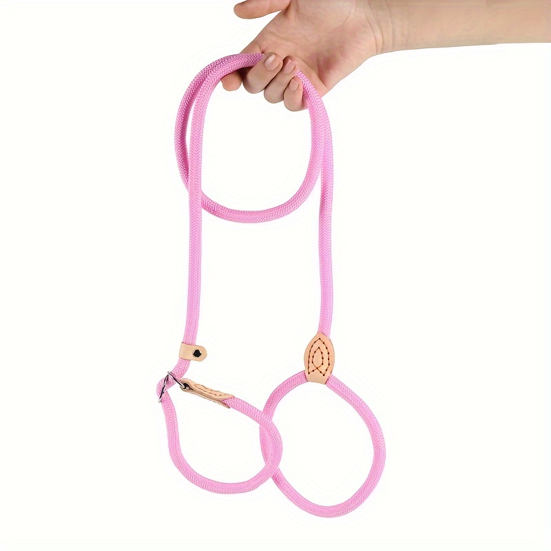 TEMU Dog Training Leashes, Adjustable Leashes For Small, Medium, And Large Dogs Used For Outdoor , And Dog Training Slip Leads