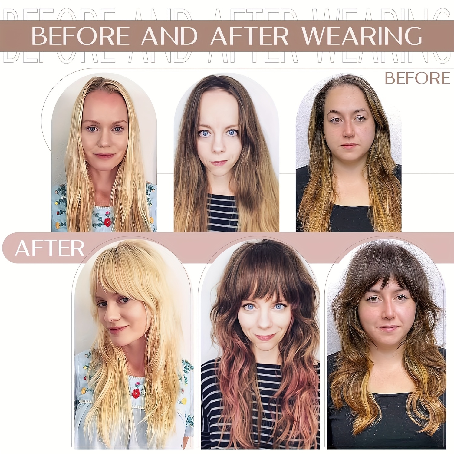 straight human hair clip in bangs made from 100 real human hair topper with bangs hair featuring wispy styles and   3    hair extensions are   women looking for   bangs to       12p613 color details 0