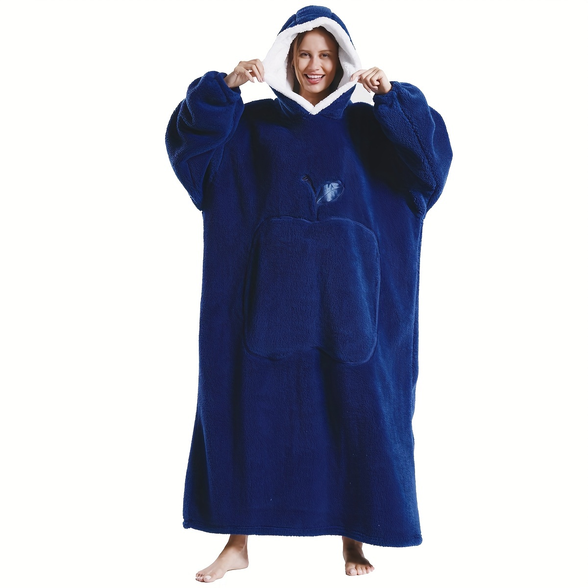 7fb3c769-1eec-4d66-b383-ed6298ed1b25.jpg Draagbare dekentas voor in de winter, warme pluche polyester, comfortabele oversized dekentas sweatshirt voor zowel mannen als vrouwen