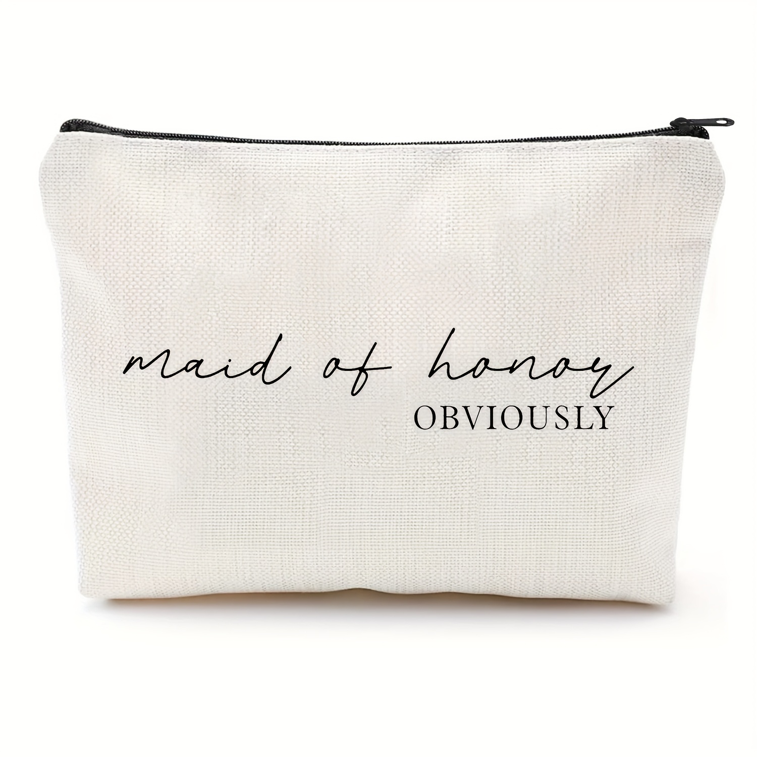 Image of Bridesmaid Proposal Gifts From Bride-wedding Gift-bachelorette Party Present For Her Bestie Friend-makeup Bag Cosmetic Bag Travel Pouch-maid Of Honor -will You Be My Maid Of Honor
