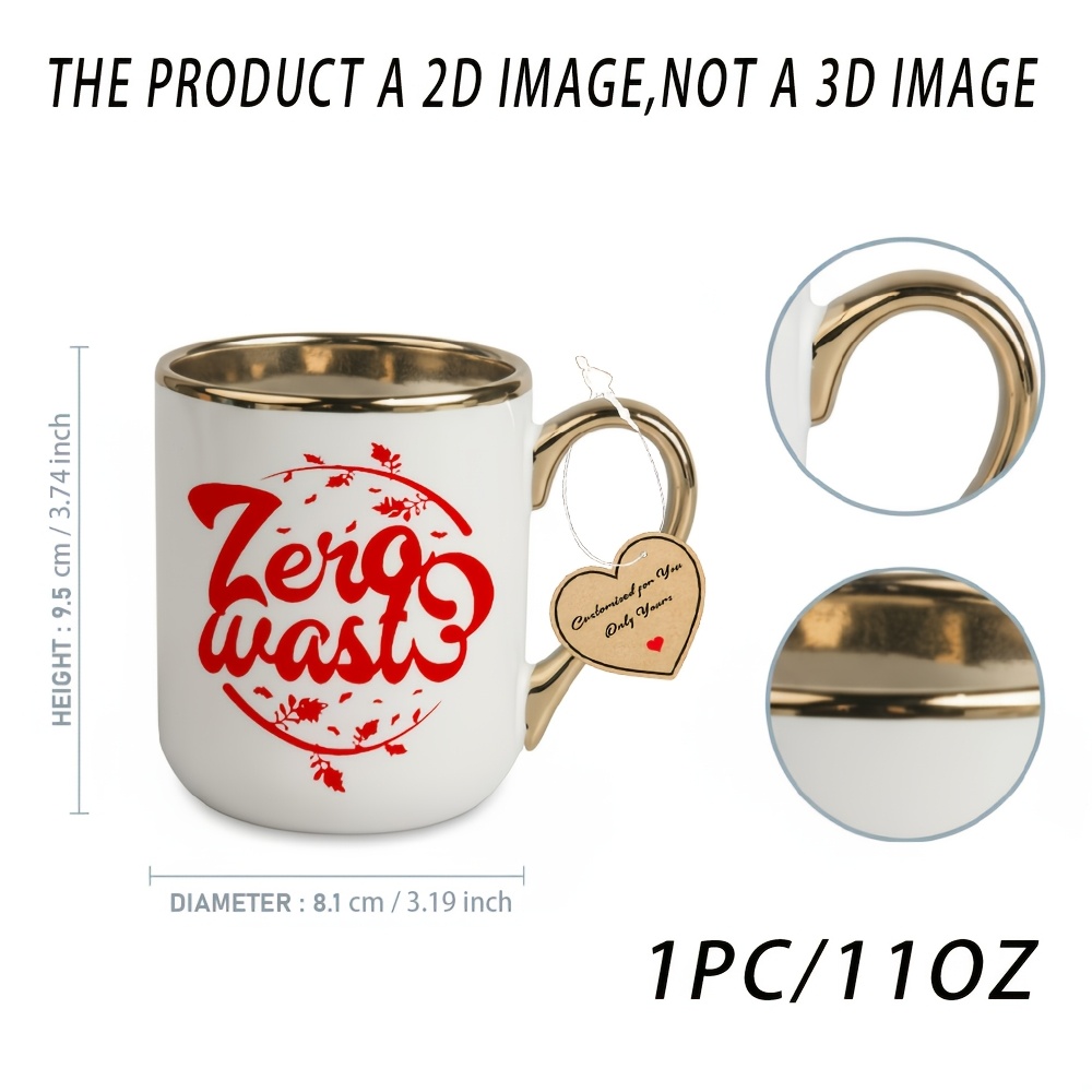 1pc zero waste sustainability white elegant mug for restaurant and business     ideal gift for   gifts for women mens gifts perfect christmas and halloween gifts