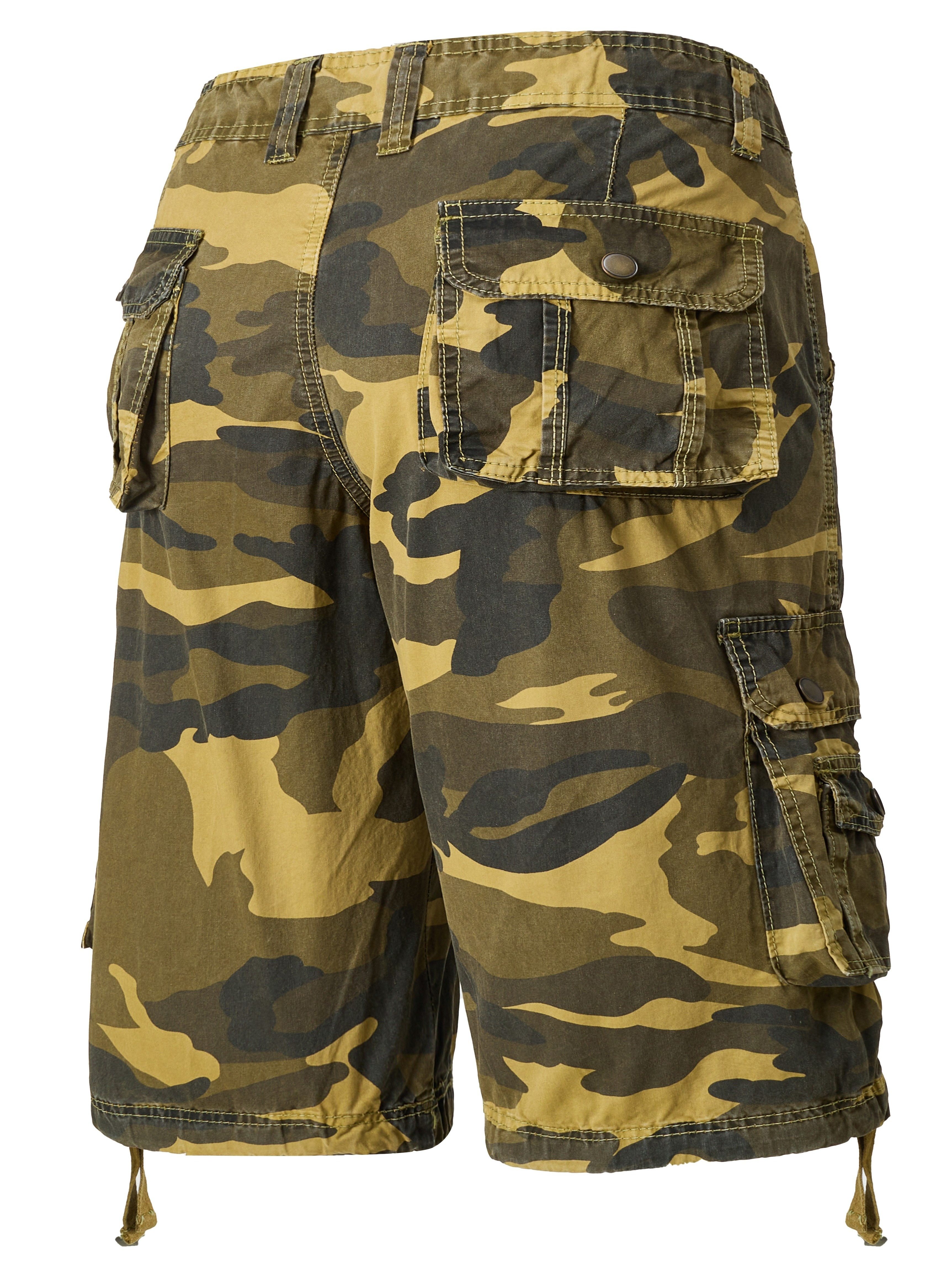 *'s Casual Camouflage Pattern Multi Pocket Cargo Shorts For Summer, Bermuda  Shorts
