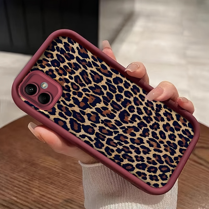 TEMU Phone Case: Fashion Retro Leopard Print Phone Case For A04 Soft Tpu Shockproof Full Coverage Back Cover Protective Mobile Phone Shell