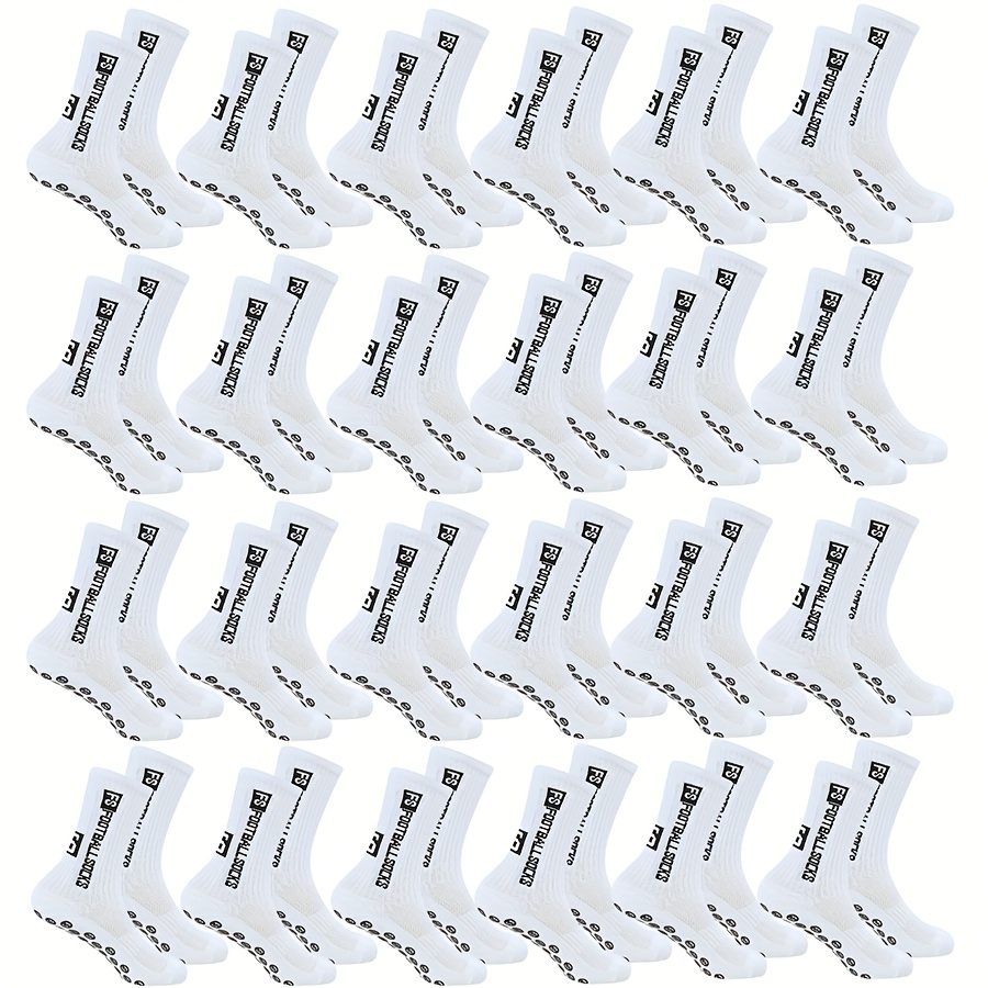 TEMU 20 Paar Fußball-Griff-Sportsocken für Damen & Herren mit weicher gepolsterter Sohle, atmungsaktiv, dehnbar, geeignet für Fußball, , , Baseball,