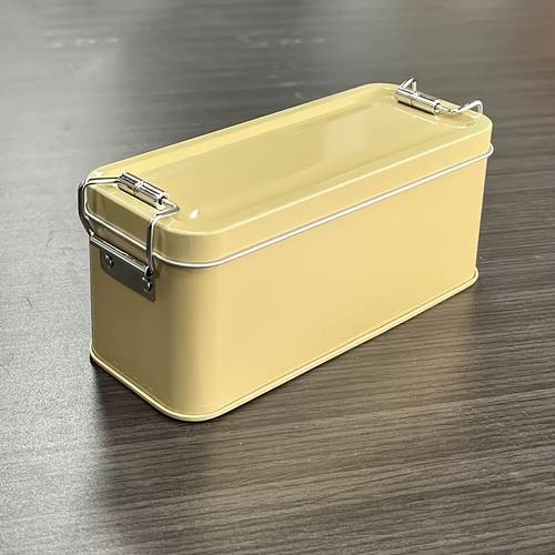 3pcs multi colored small rectangle storage tin with