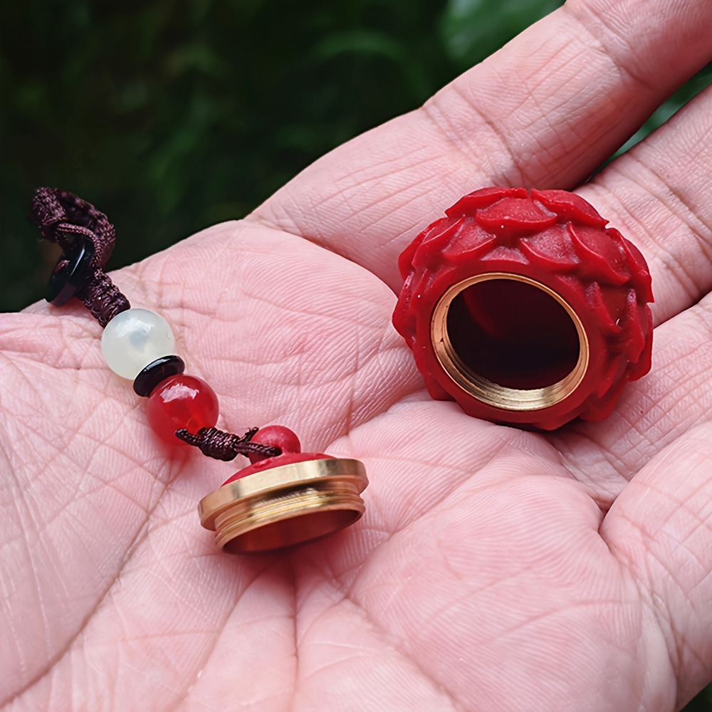 Lotus Flower Openable Pendant Keychain, Minimalist Style