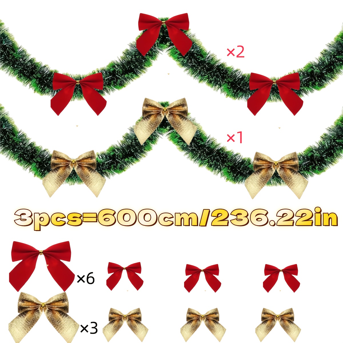 Image of 2026 Upgraded High- Artificial Green Faux Plant Decoration, 236.22 Inches Simulated Greenery, Suitable For Home Decor, Decor, Wedding Party Decor
