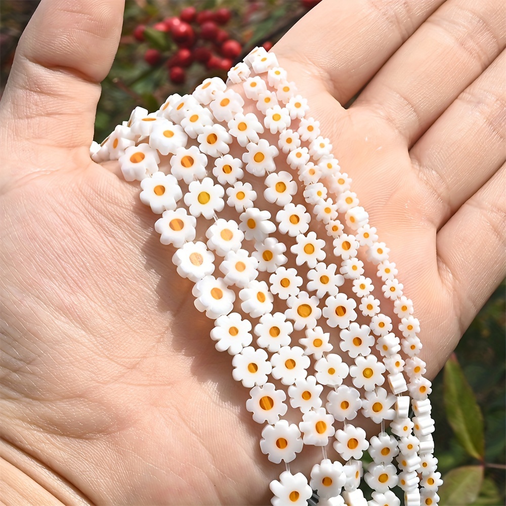 

About /100pcs Flower Beads, Spacer Beads, For Jewelry Making Diy Bracelet Necklace Accessories