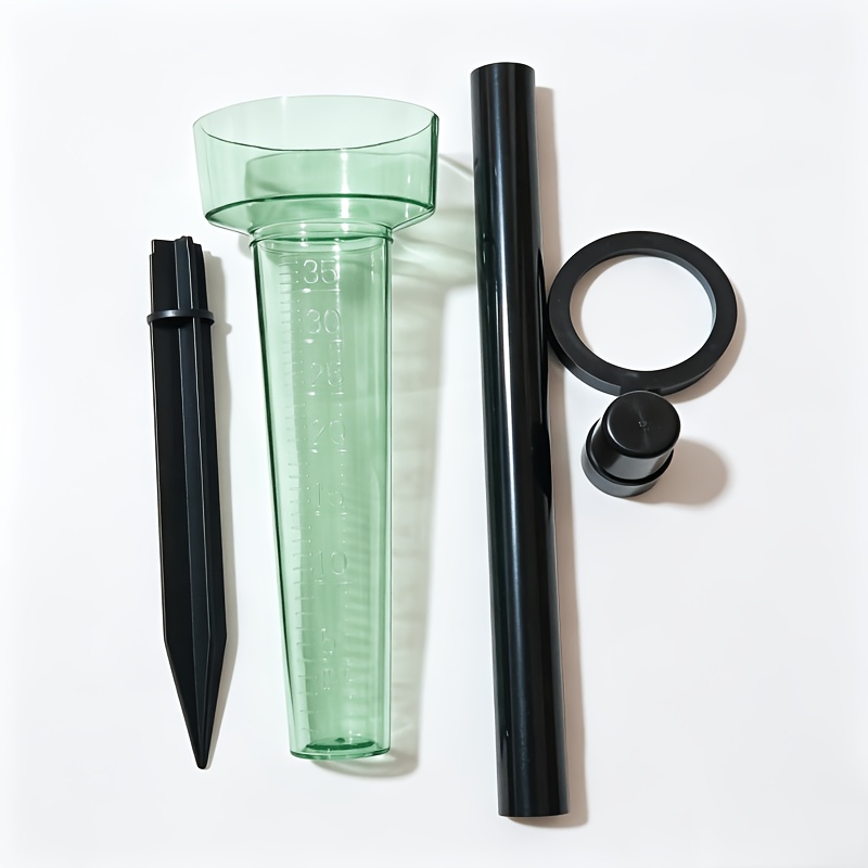 TEMU 1pc, Supplying Garden Rain Gauge, Rain Measuring Device, Measuring , Transparent Measuring Cup, Clear Scale, 1.3 X 9.6 Inch