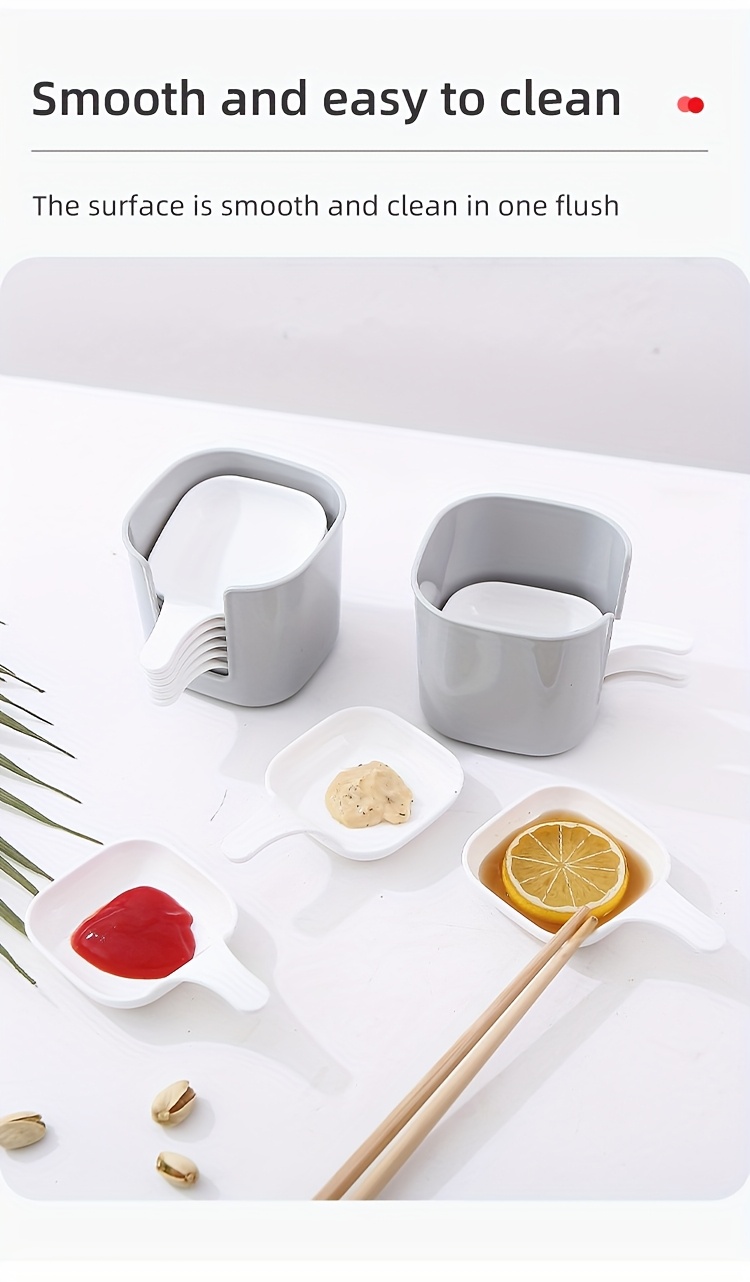 7pcs/set, Sauce Dish, Food Sauce Dish, Dipping Dish Set, Food Storage And Container, Steak Sauce Plate, Seasoning Dish, Cheese Sauce Bowl, Fruit Dish, Snack Dish, Creative Tomato Sauce Plates, Dipping Dish, Kitchen Supplies, Kitchen Accessories