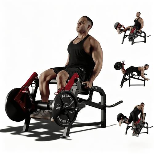 4 in 1 single leg extension lying leg machine with standing heavy duty plate loaded home gym equipment 350lb capacity for leg strength training ing bench press suitable for